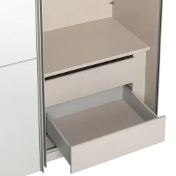 Moderano Schiebetürenschrank Primo-Glas SN Sand Outlet