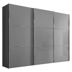 Moderano Schiebetürenschrank Primo-Glas hellgrau Clearance
