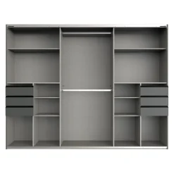 MID.YOU Schiebetürenschrank Saigon eichefarbig, graphitschwarz Outlet