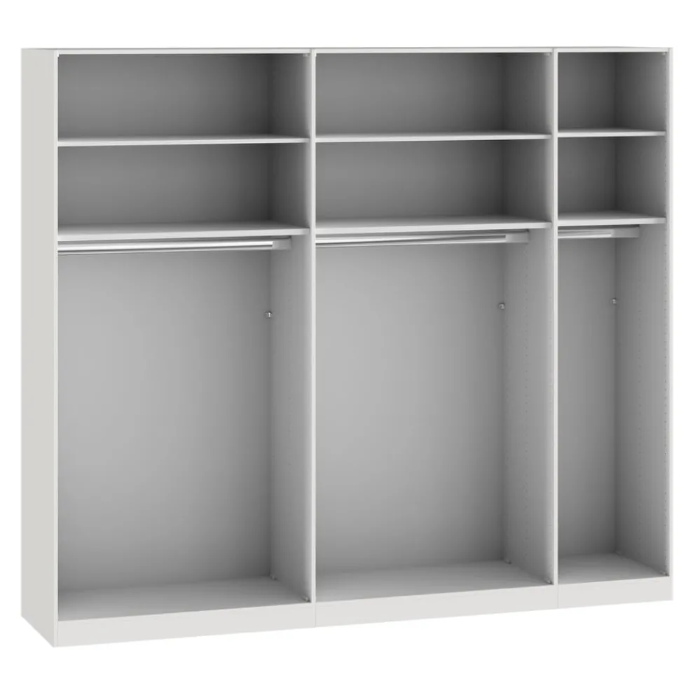 BYYU Schiebetürenschrank Slide Premiumweiss, Spiegel Best