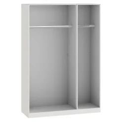 BYYU Schiebetürenschrank Slide Glas Graugrün, Spiegel Discount