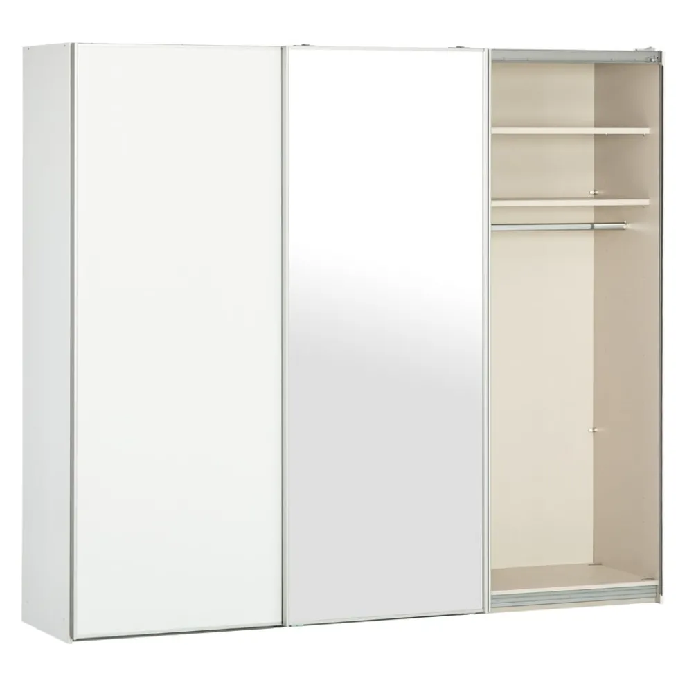 Moderano Schiebetürenschrank System One 96 weiss Discount