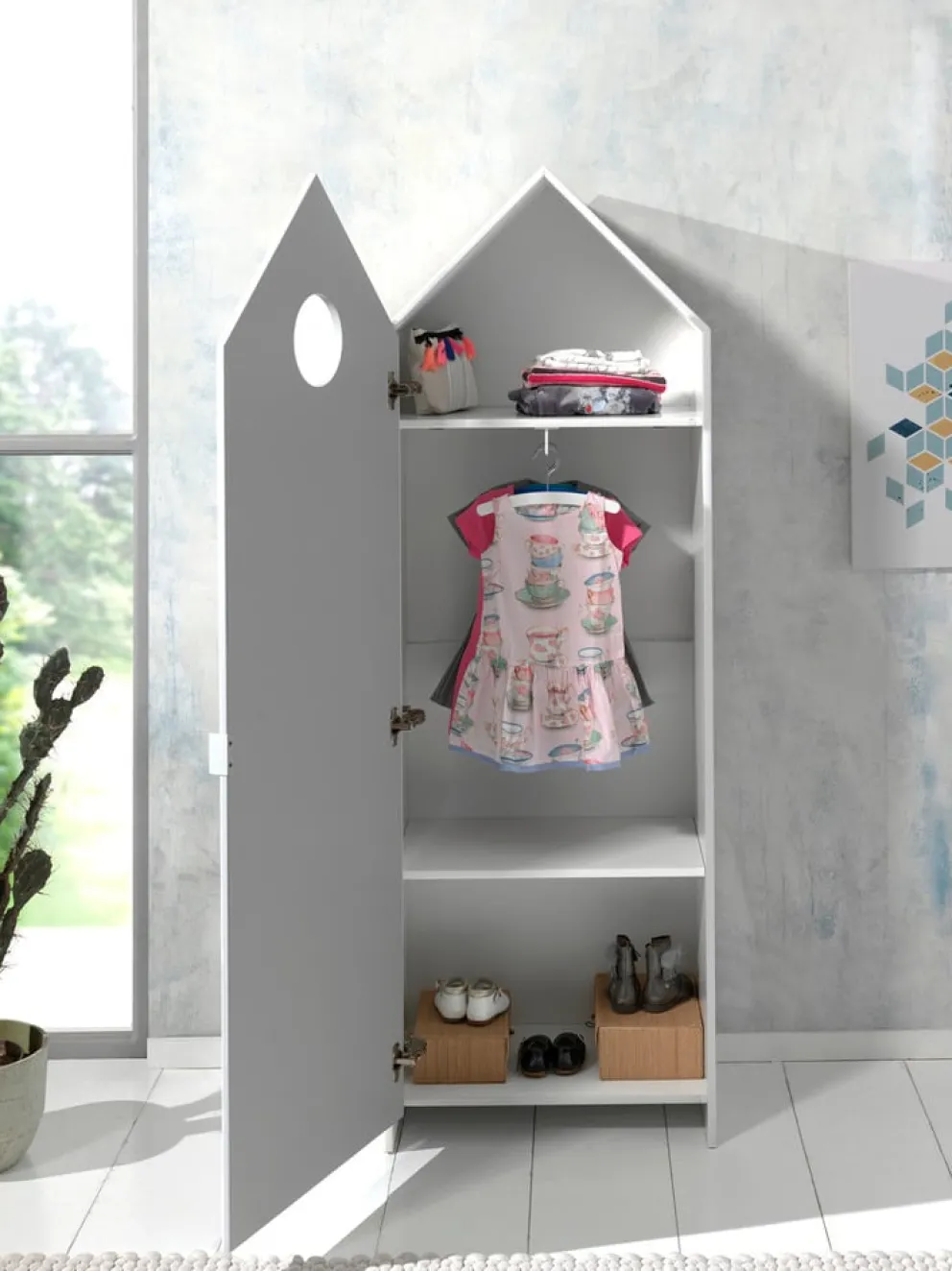 JAXX Schrank Casami blau, gelb, grün, pink, weiss New