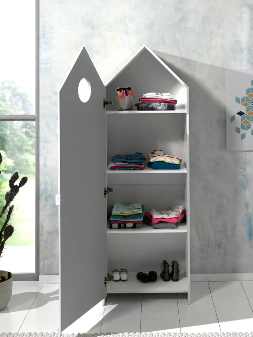JAXX Schrank Casami blau, gelb, grün, pink, weiss New