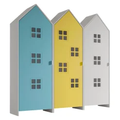 JAXX Schrank Casami blau, gelb, weiss New