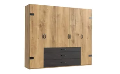 MID.YOU Schrank Detroit-201 eichefarbig, graphitschwarz Online