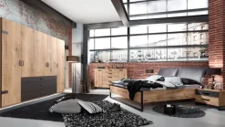 MID.YOU Schrank Detroit-201 eichefarbig, graphitschwarz Online