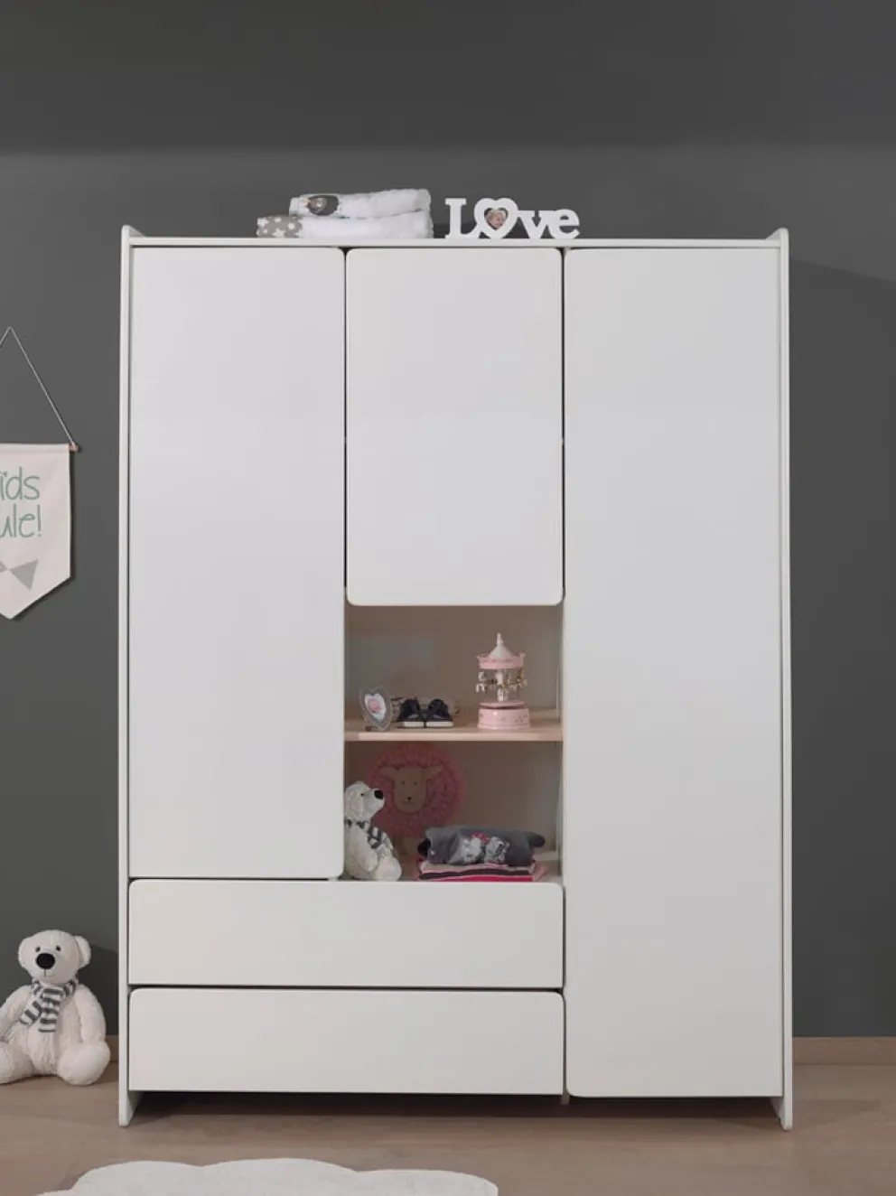 JAXX Schrank Kiddy weiss
