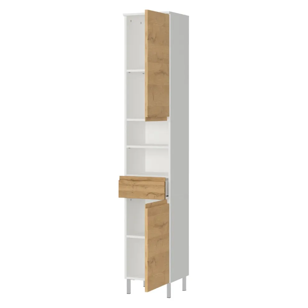 MID.YOU Schrank Torrance grandson-eiche-nb., weiss Sale