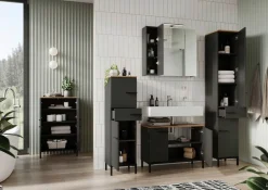 MID.YOU Schrank Yonkers graphit, navarra-eiche-nb. New