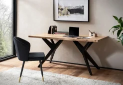 MID.YOU Schreibtisch Akazie hellbraun New