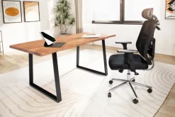 MID.YOU Schreibtisch Akazie hellbraun Clearance