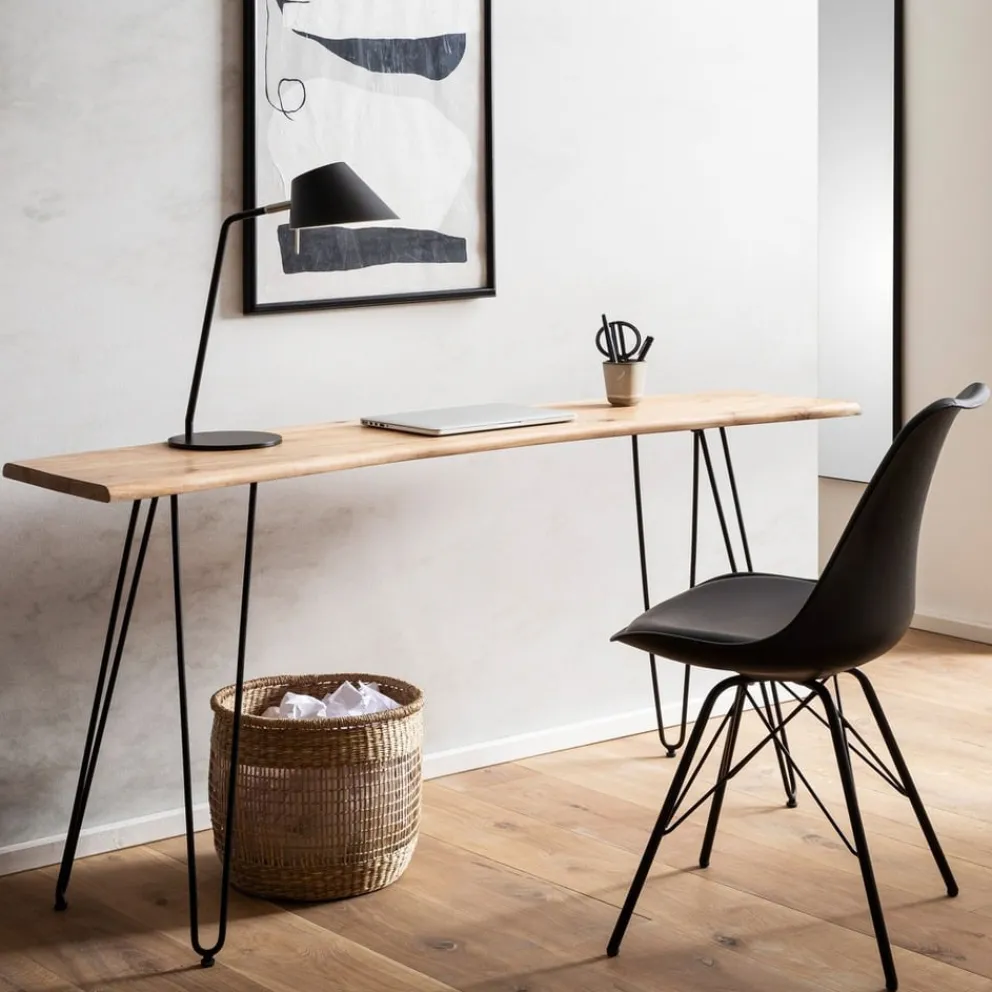 MID.YOU Schreibtisch Akazie braun New