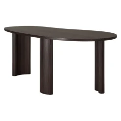 Ethnicraft Schreibtisch Boomerang dunkelbraun Discount