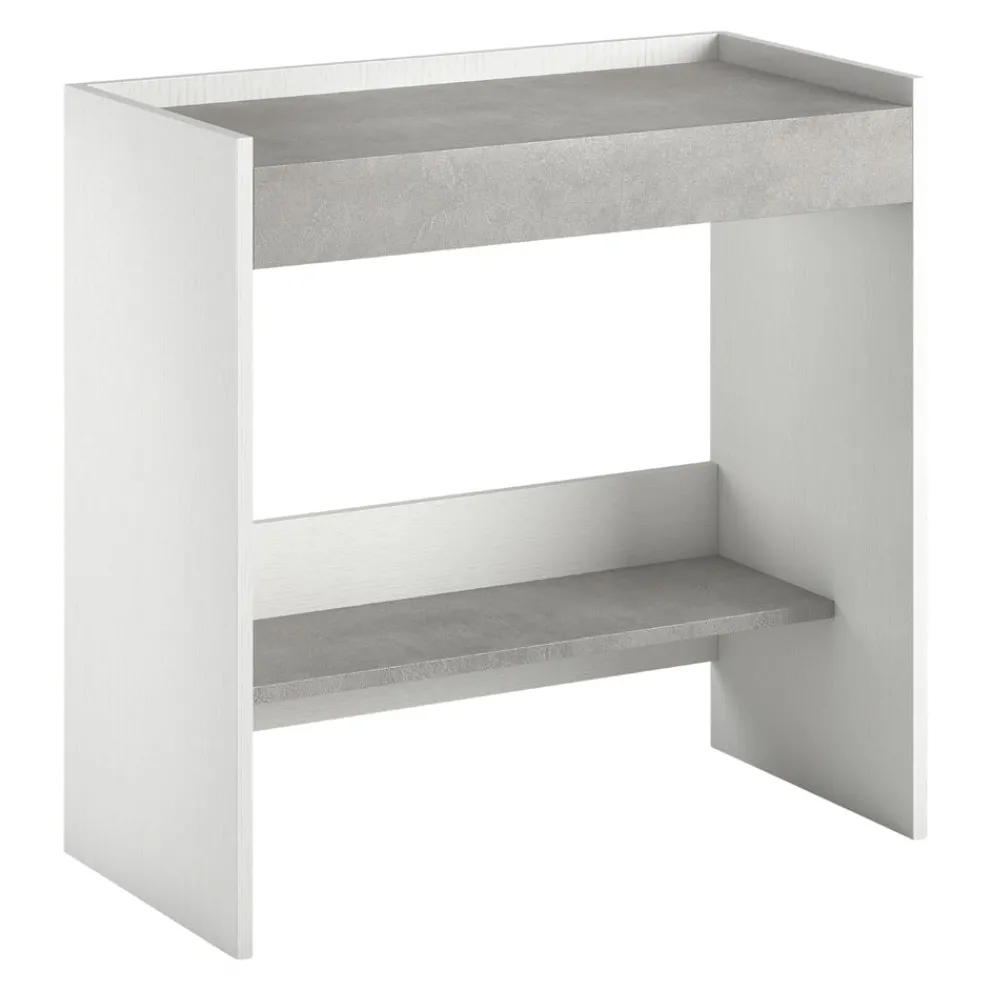 Sikelia Schreibtisch Desk betongrau, weiss Sale