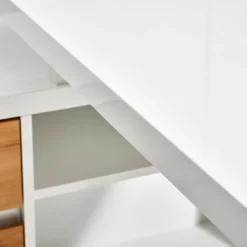 Stylife Schreibtisch First-105 eichefarbig, weiss Discount