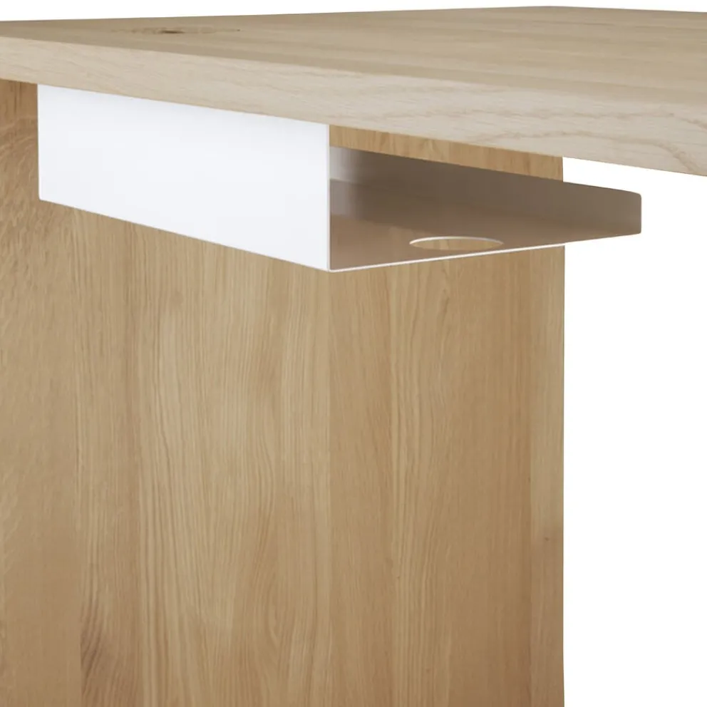 Ethnicraft Schreibtisch Kabelwanne weiss Online