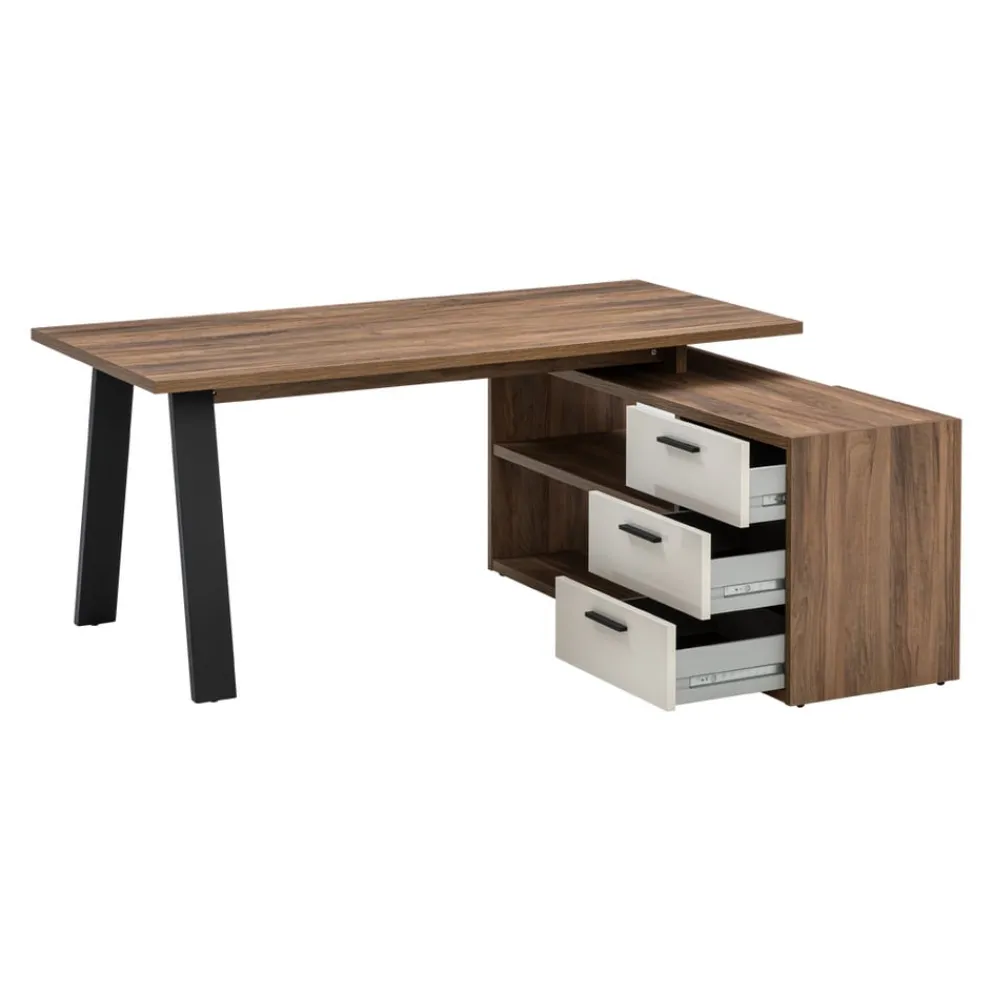 Carry Home Schreibtisch Lapis nussbaumfarbig Sale