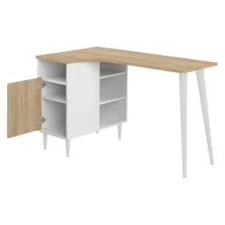 Temahome Schreibtisch Nook eichefarbig, weiss Best