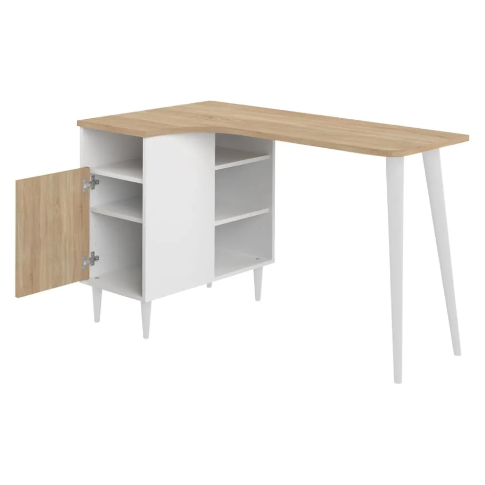 Temahome Schreibtisch Nook eichefarbig, weiss Best