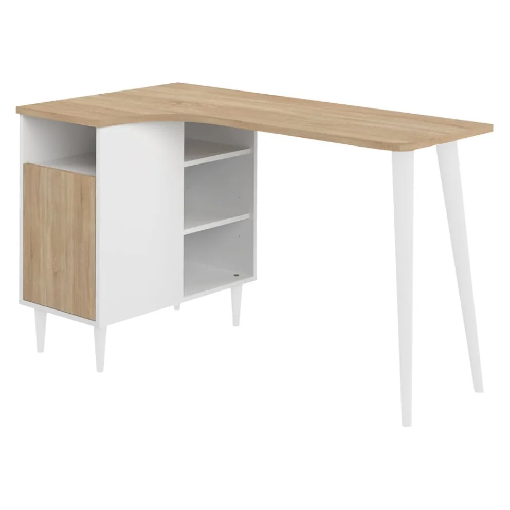 Temahome Schreibtisch Nook eichefarbig, weiss Best