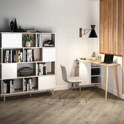 Temahome Schreibtisch Nook eichefarbig, weiss Best