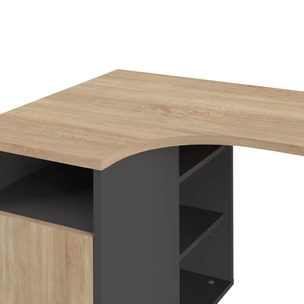 Temahome Schreibtisch Nook eichefarbig, schwarz Hot