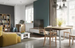 Temahome Schreibtisch Oxford eichefarbig, weiss