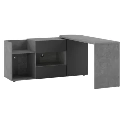 Temahome Schreibtisch Tango-105 betongrau, schwarz