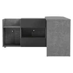 Temahome Schreibtisch Tango-105 betongrau, schwarz