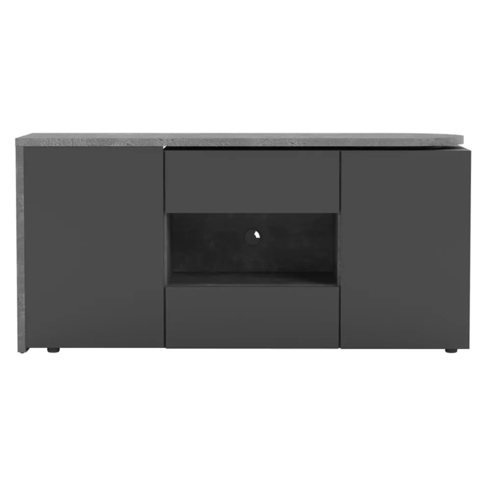 Temahome Schreibtisch Tango-105 betongrau, schwarz