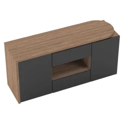 Temahome Schreibtisch Tango-105 nussbaumfarbig, schwarz Sale