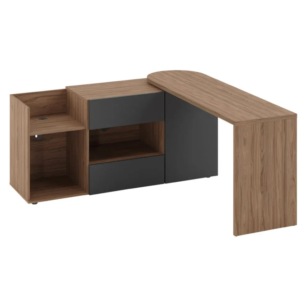 Temahome Schreibtisch Tango-105 nussbaumfarbig, schwarz Sale
