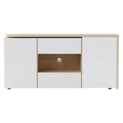 Temahome Schreibtisch Tango-105 eichefarbig, weiss Clearance