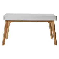 Johann Jakob Schreibtisch Wave eichefarbig, weiss Discount