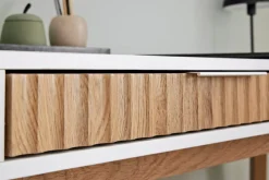 Johann Jakob Schreibtisch Wave eichefarbig, weiss Discount