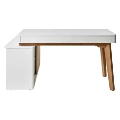 Novel Schreibtisch Wave eiche, weiss
