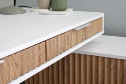 Novel Schreibtisch Wave eiche, weiss