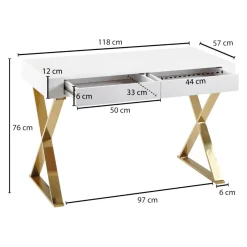 MID.YOU Schreibtisch weiss Outlet