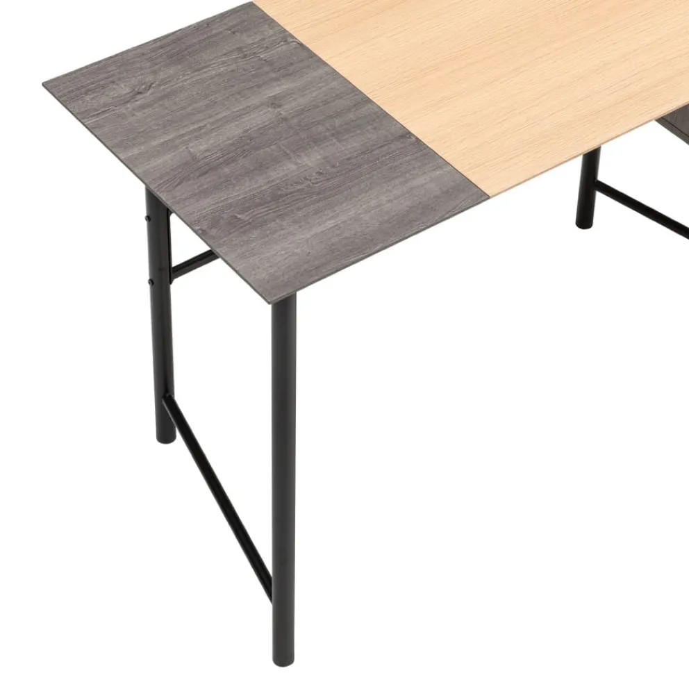 BYYU Schreibtisch Widmer-105 eichefarbig, grau Online
