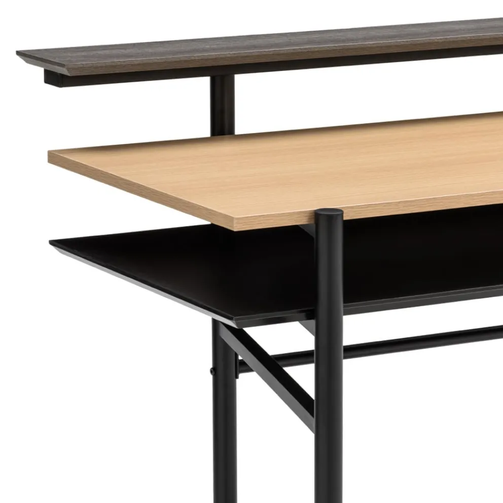 BYYU Schreibtisch Widmer-105 eichefarbig, grau