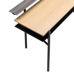 BYYU Schreibtisch Widmer-105 eichefarbig, grau