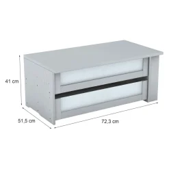 Novel Schubladenelement Monaco grau Outlet