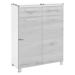 Dieter Knoll Schuhschrank Andalo eichefarbig, weiss Discount