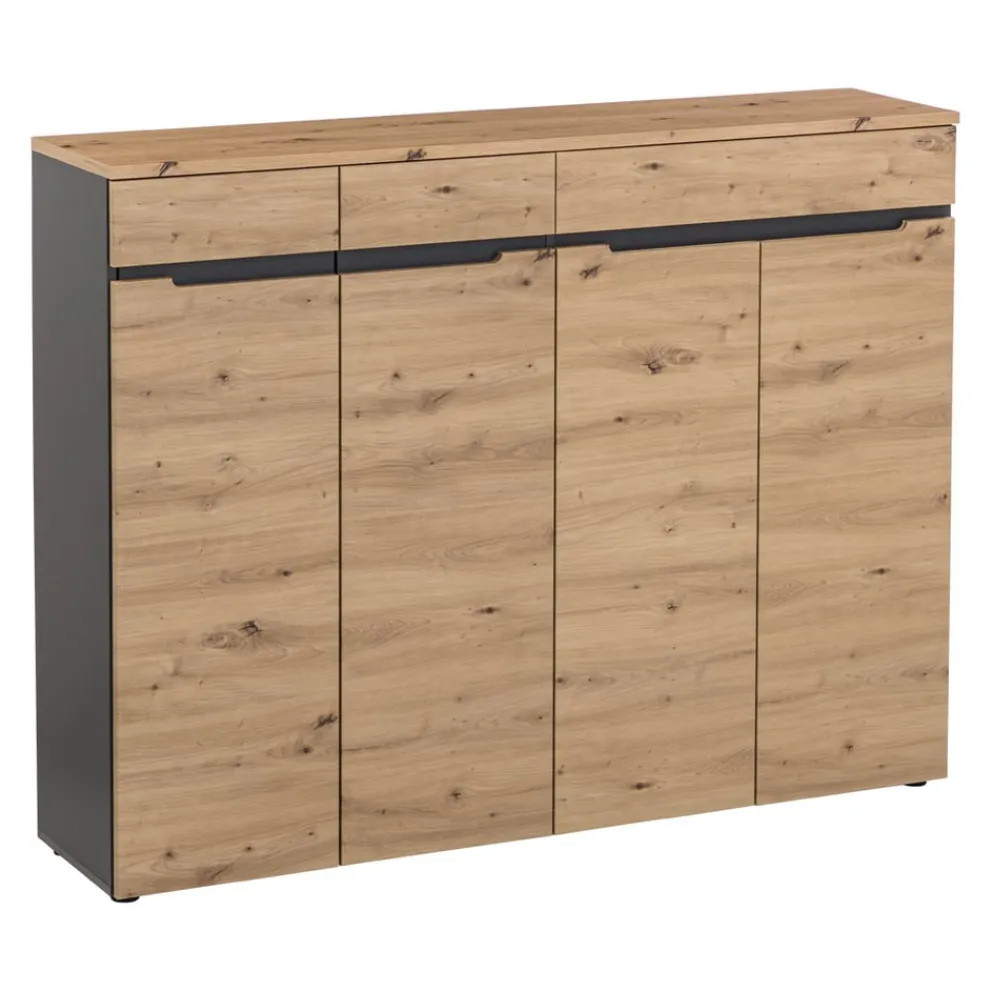 Voleo Schuhschrank Detroit eichefarbig, graphitgrau Online