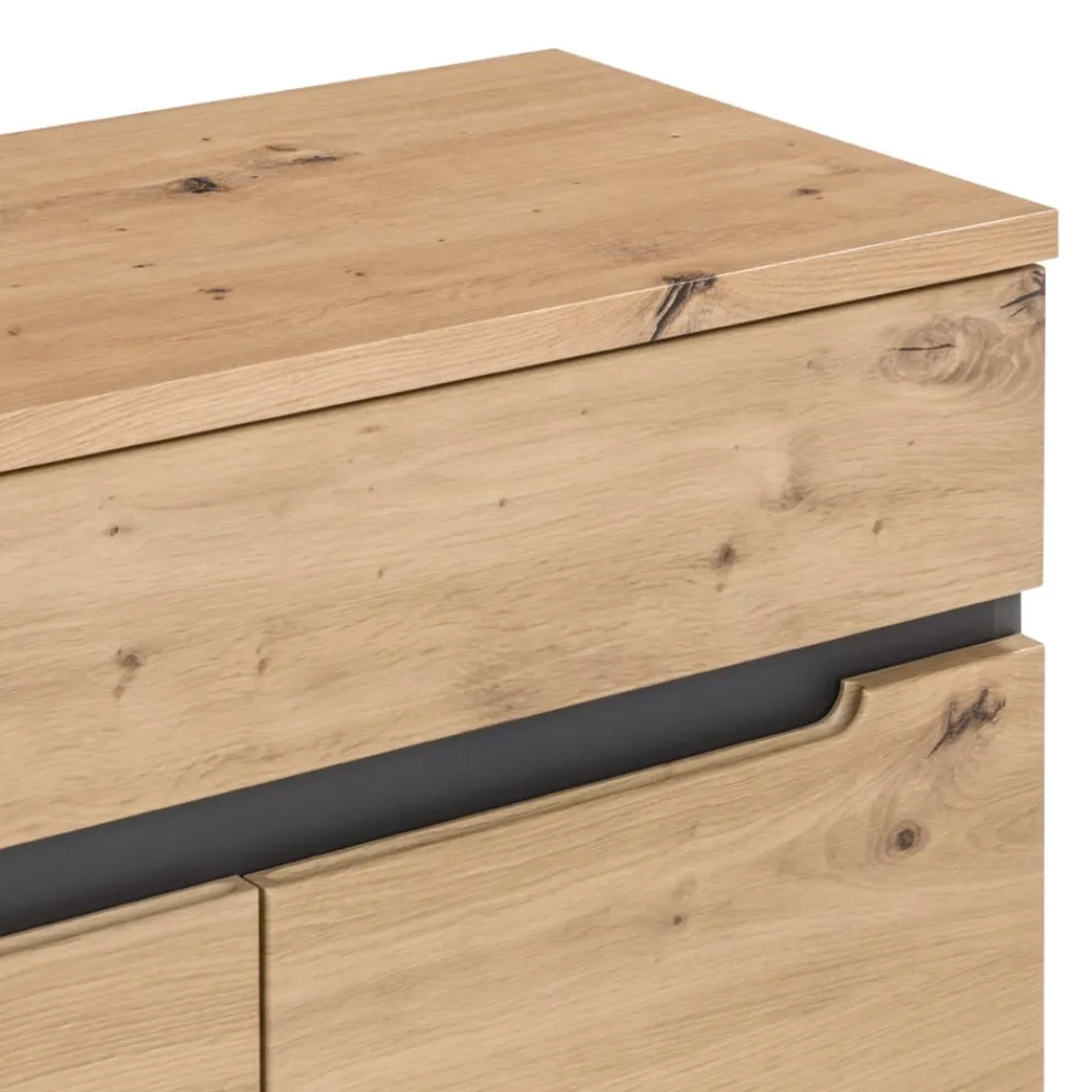 Voleo Schuhschrank Detroit eichefarbig, graphitgrau Online