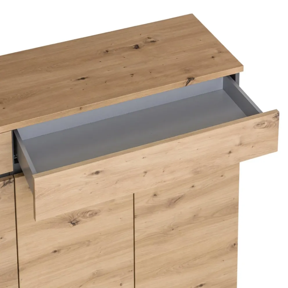 Voleo Schuhschrank Detroit eichefarbig, graphitgrau Online
