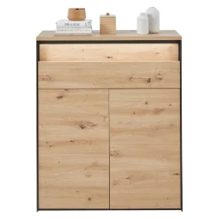 Voleo Schuhschrank Edra eichefarbig, schwarz Discount