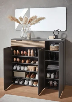 Voleo Schuhschrank Indo eichefarbig, graphit