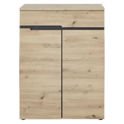 Voleo Schuhschrank Memphis eichefarbig, graphitgrau Sale